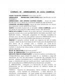 ARRENDAMIENTO DE LOCAL COMERCIAL