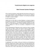 Transformación Digital de los negocios