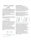 Reporte de practica transistores