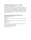 Transcripción de Exclusión Cultural, lingüística y étnica