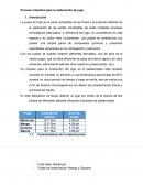 Proceso industrial de la elaboración de jugo