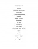 Taller de electronica. Programa