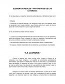 ELEMENTOS REALES Y FANTASTICOS DE LAS LEYENDAS