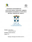 DEPARTAMENTO DE DESARROLLO TECNOLÓGICO MÉTODOS Y MEDICIÓN DEL TRABAJO I