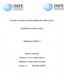 MAESTRÍA EN EDUCACIÓN “Película LA ROCA ”