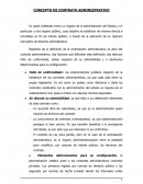 CONCEPTO DE CONTRATO ADMINISTRATIVO