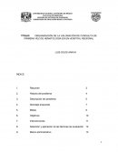 ORGANIZACIÓN DE LA VALORACIÓN DE CONSULTA DE PRIMERA VEZ DE HEMATOLOGÍA EN UN HOSPITAL REGIONAL