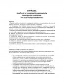 CAPITULO 5. Diseño de la investigación exploratoria: Investigación cualitativa