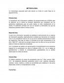 METODOLOGIA La metodología propuesta para este estudio se divide en cuatro fases de la siguiente forma