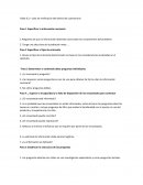 Diseño de cuestionario Especificar la información necesaria