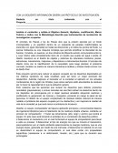 CON LA SIGUIENTE INFORMACIÓN DISEÑA UN PRÓTOCOLO DE INVESTIGACIÓN