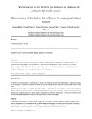 Determinación de los factores que influyen en el peligro de extinción del cóndor andino