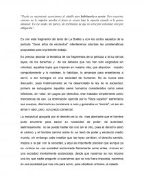 REFLEXION FILOSOFIA LA BOETIE SOBRE LA SERVIDUMBRE. Página 1
