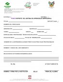 PRIMER REPORTE DEL SISTEMA DE APRENDIZAJE EMPRESARIAL