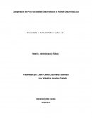 Comparación del Plan Nacional de Desarrollo con el Plan de Desarrollo Local