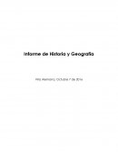 Informe de Historia y Geografía