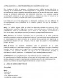 Actividades para la atención de problemas específicos de salud