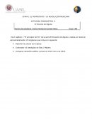 ETAPA 1 EL PORFIRITATO Y LA REVOLUCIÓN MEXICANA ACTIVIDAD DIAGNOSTICA