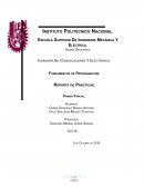 Fundamentos de Programación. Reporte de Practicas