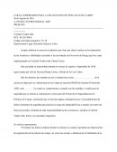 CARTA COMPROMISO PARA LA REALIZACIÓN DE PRÁCTICAS DE CAMPO