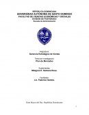 Gerencia Estratégica de Ventas Tema de Investigación: Plan de Mercadeo