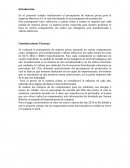 Presupuesto materia prima