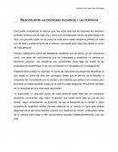 Relacion entre las disciplinas filosoficas y las científicas