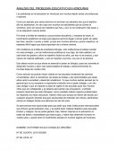 Analisis del Problema Educativo en Honduras