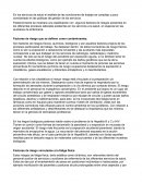 Factores de riesgo que se definen como contaminantes