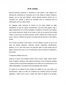 Arte urbano. El grafiti