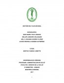 PROGRAMA: ADMINISTRACIÓN EN SALUD