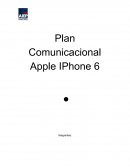 Plan de comunicación Apple Iphone 6