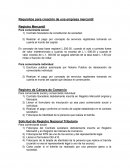 Requisitos para creación de una empresa mercantil