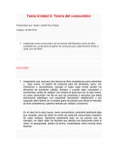 Tarea Unidad 2: Teoría del consumidor