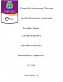 Sociedad y Cultura Actividad Integradora