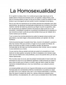 La Homosexualidad - Pensamiento Crítico