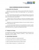 TALLER: APRENDIZAJE BASADO EN PROBLEMAS