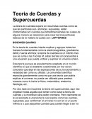 Teoria de Cuerdas y Supercuerdas. BOSONES QUARKS