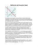 Definicon de ecuacion lineal