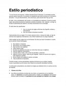 Estilo periodistico