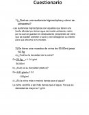 ¿Qué es una sustancia higroscópica y cómo se almacena?