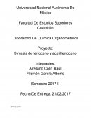Síntesis de ferroceno y acetilferroceno