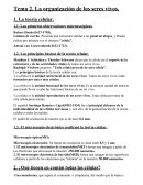 Tema 2. La organización de los seres vivos