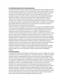 LOS TRES ESTADOS DEL CAPITAL CULTURAL.. Página 1