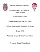 Ensayo del libro Crear o Morir