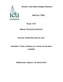 Areas Juridicas y su vinculo con las áreas contables