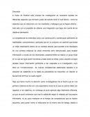 Discusion. La competencia es entendida como una construcción y combinación pertinente de habilidades
