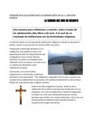 EXPERIENCIA DE LOS JOVENES ANTE LA SEMANA SANTA EN LA I. E. SAN JUAN APOSTOL