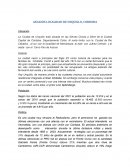 ANALISIS LOCALIDAD DE UNQUILLO, CORDOBA