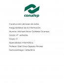 Construcción de base de datos Asegurabilidad de la información